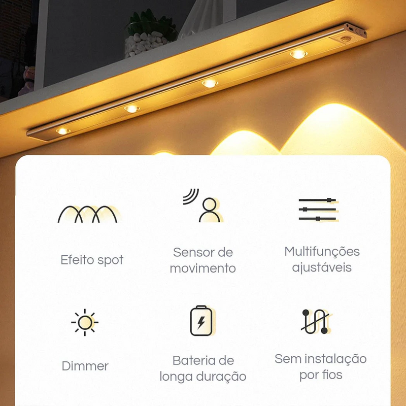 Light Show Pro - Luminária sem fio para ambientes